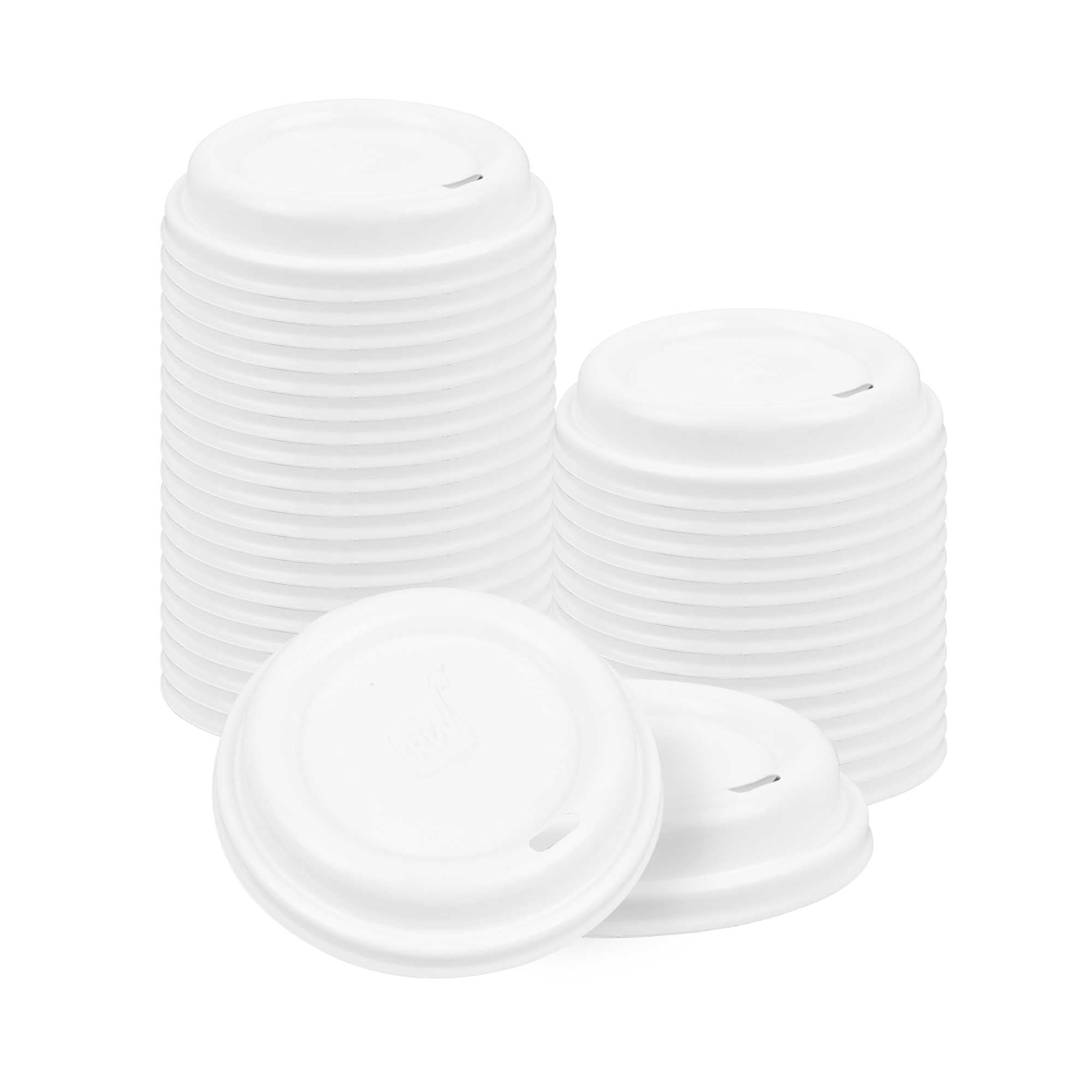 restaurantware Restpresso White Plastic Coffee Cup Lid - Fits 8 12 16 and 20 oz - 500 count box