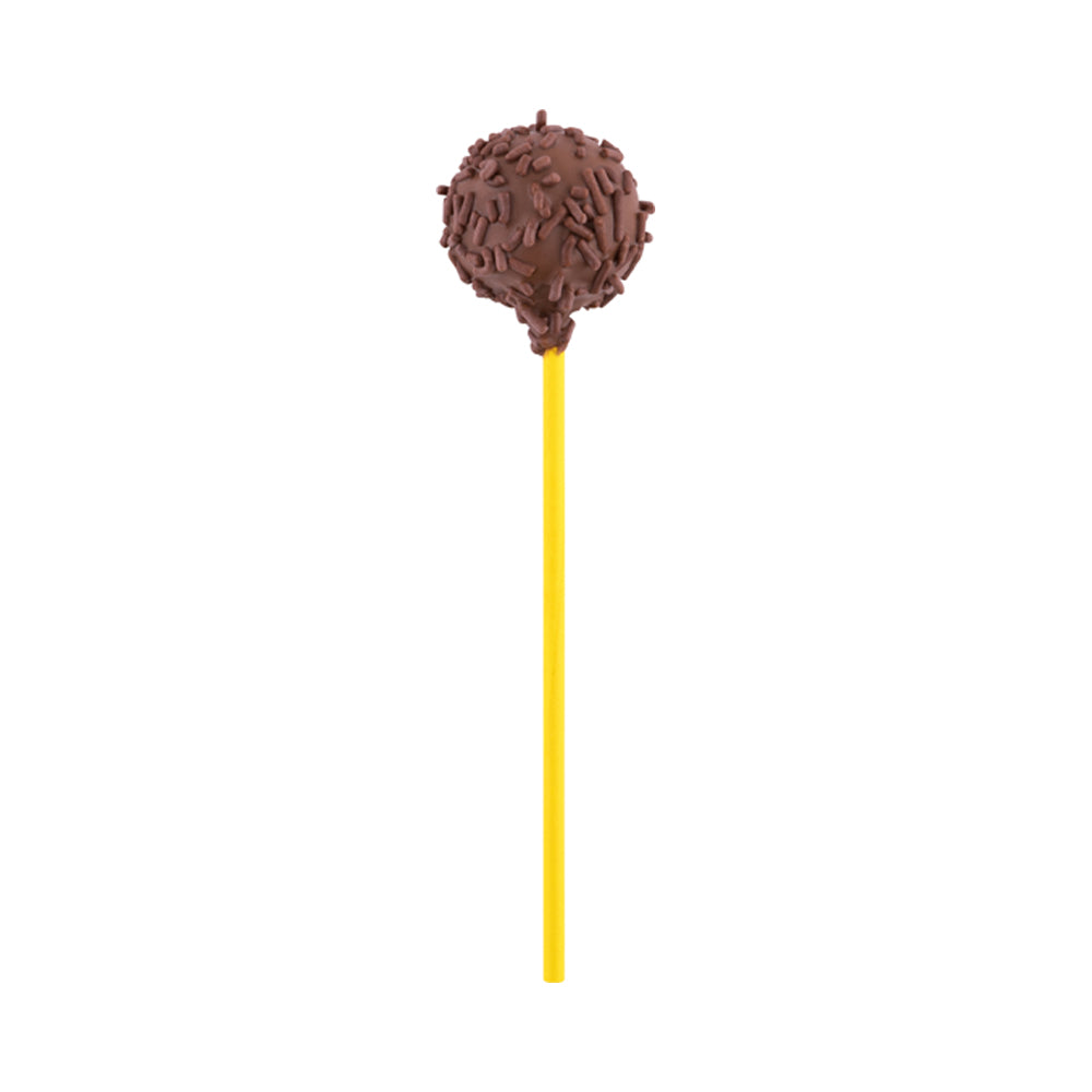 restaurantware Restpresso Yellow Paper Cake Pop and Lollipop Stick - Biodegradable - 6" x 5/32" - 100 count box