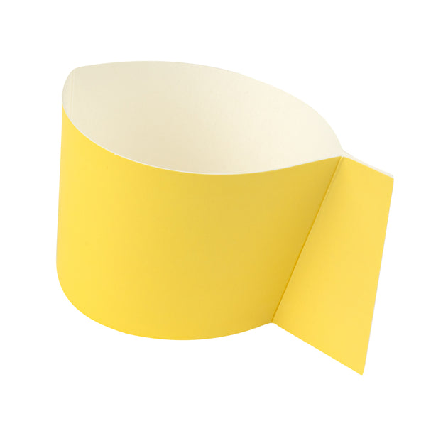 Restaurantware Restpresso Yellow Paper Coffee Cup Sleeve - With Handle Fits 12 / 16 / 20 Oz Cups - 1000 Count Box