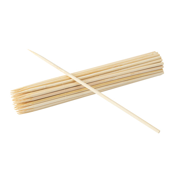 Restaurantware Robata Sturdy Natural Bamboo Grilling Skewer - Heavy Duty - 8" - 1000 Count Box