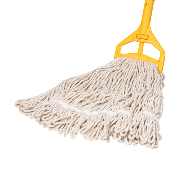 Restaurantware RW Clean 24 Oz White Poly-Cotton Blend Wet Mop Head - Loop End - 1 Count Box
