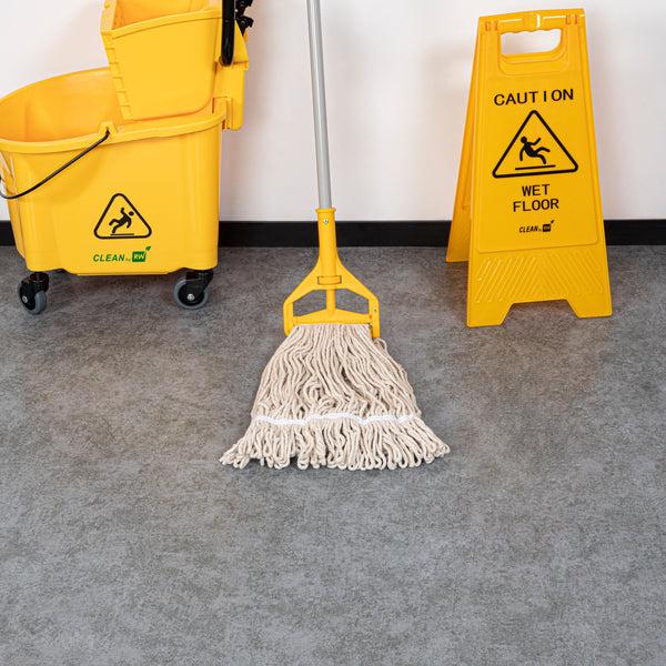 Restaurantware RW Clean 24 Oz White Poly-Cotton Blend Wet Mop Head - Loop End - 1 Count Box