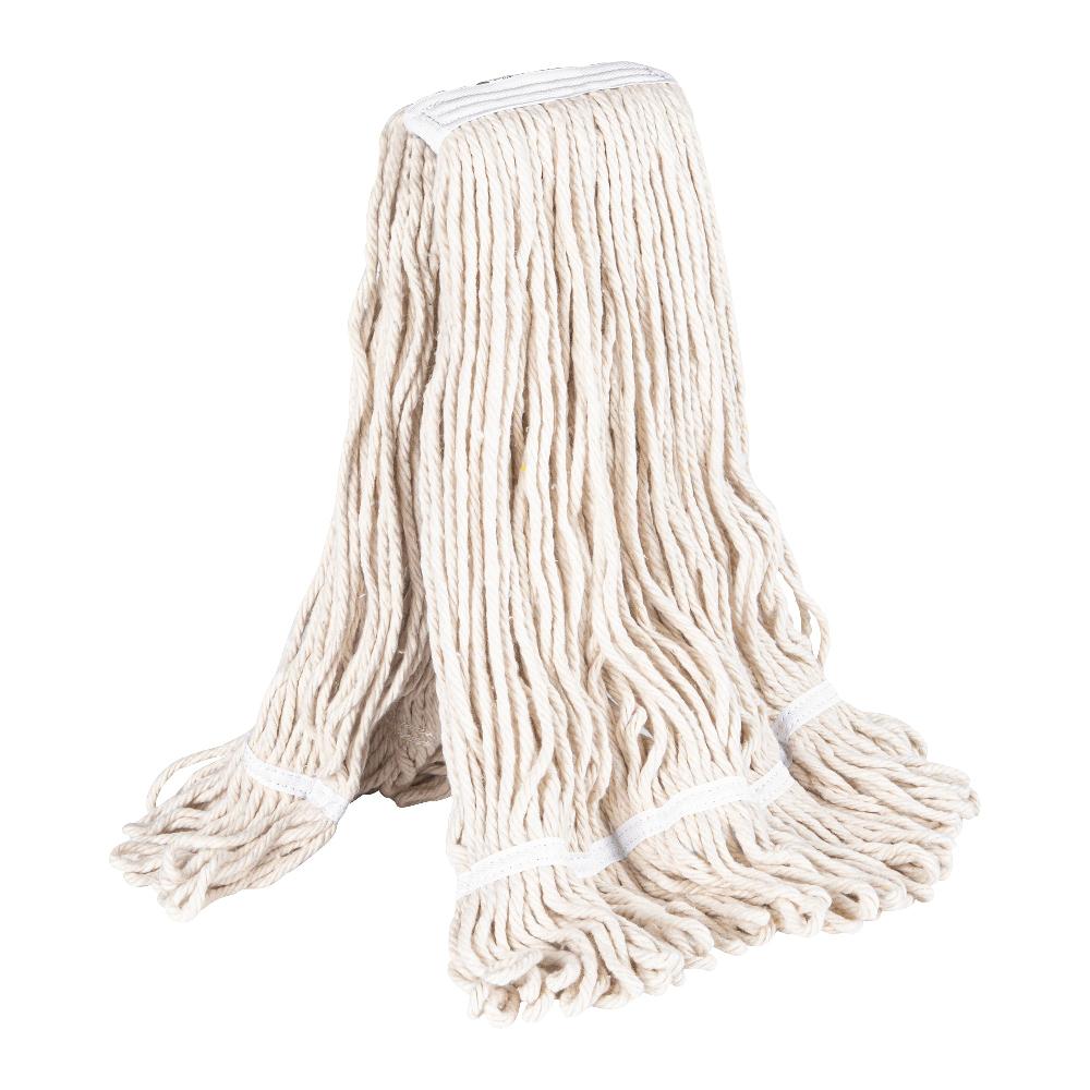 restaurantware RW Clean 24 oz White Poly-Cotton Blend Wet Mop Head - Loop End - 1 count box