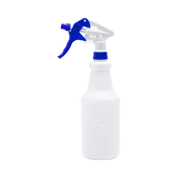 Restaurantware RW Clean 25 Oz Blue Plastic Spray Bottle - Adjustable Nozzle - 3 Count Box