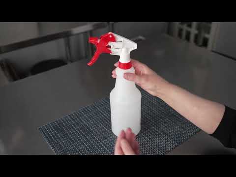 Restaurantware RW Clean 25 Oz Blue Plastic Spray Bottle - Adjustable Nozzle - 3 Count Box
