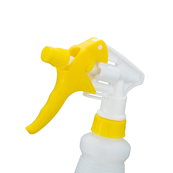 Restaurantware RW Clean 25 Oz Yellow Plastic Spray Bottle - Adjustable Nozzle - 3 Count Box