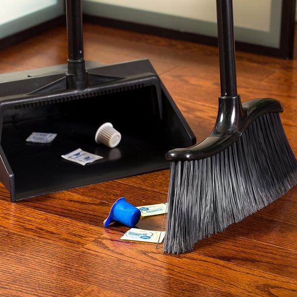 Restaurantware RW Clean Black Angle Broom - 12" X 2" X 39" - 1 Count Box