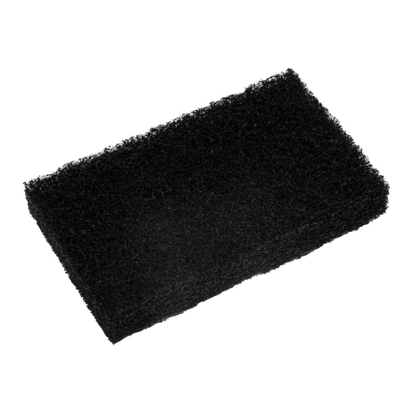 Restaurantware RW Clean Black Heavy-Duty Scouring Pad - Multi-Purpose - 6" X 3 1/2" X 1" - 10 Count Box