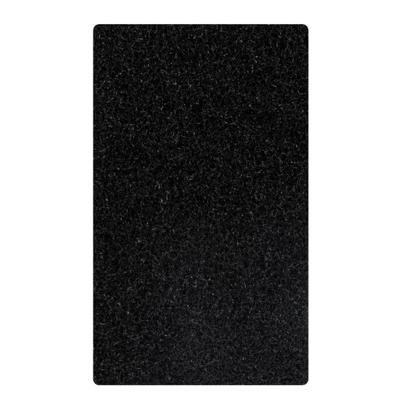 Restaurantware RW Clean Black Heavy-Duty Scouring Pad - Multi-Purpose With Handle - 6" X 5 1/2" X 3" - 1 Count Box