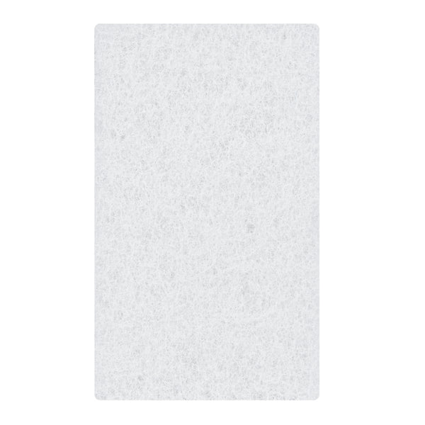 Restaurantware RW Clean White Scouring Pad - Multi-Purpose Light Duty - 6" X 3 1/2" X 1" - 10 Count Box