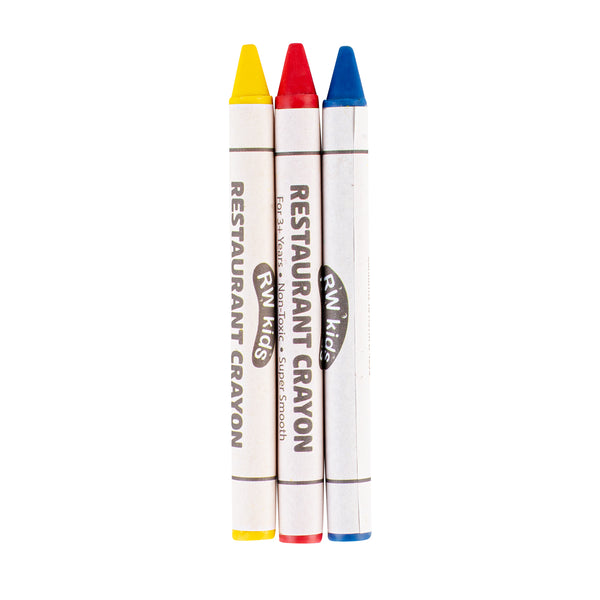 Restaurantware RW Kids Assorted Restaurant Crayons - 3 Pack In Print Box - 1000 Count Box