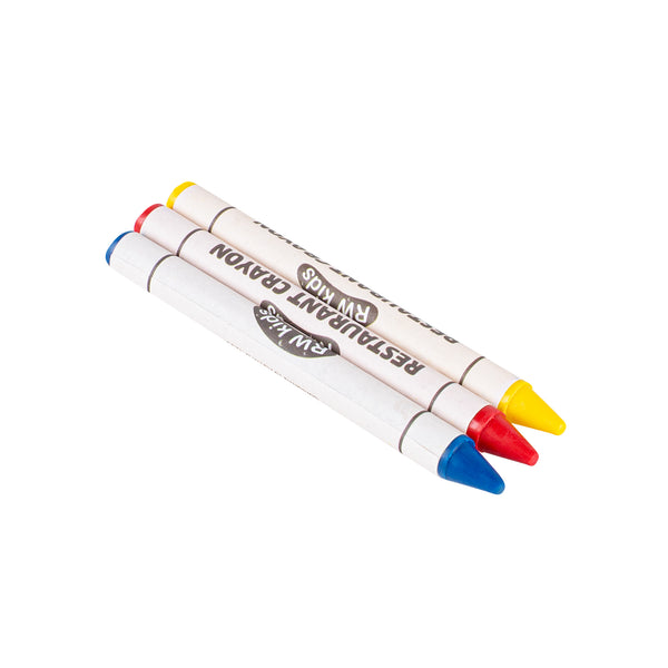 Restaurantware RW Kids Assorted Restaurant Crayons - 3 Pack In Print Box - 1000 Count Box