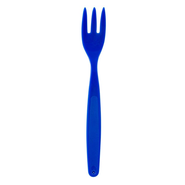 Restaurantware RW Kids Blue Plastic Fork - 6 3/4" - 10 Count Box