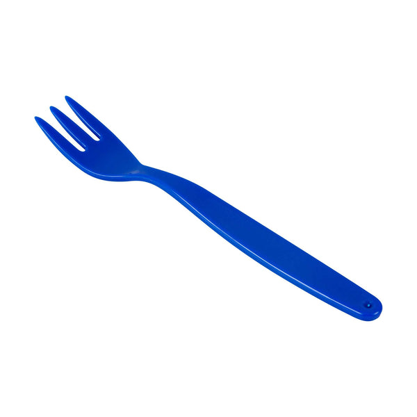 Restaurantware RW Kids Blue Plastic Fork - 6 3/4" - 10 Count Box