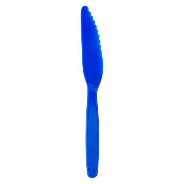 Restaurantware RW Kids Blue Plastic Knife - 7" - 10 Count Box