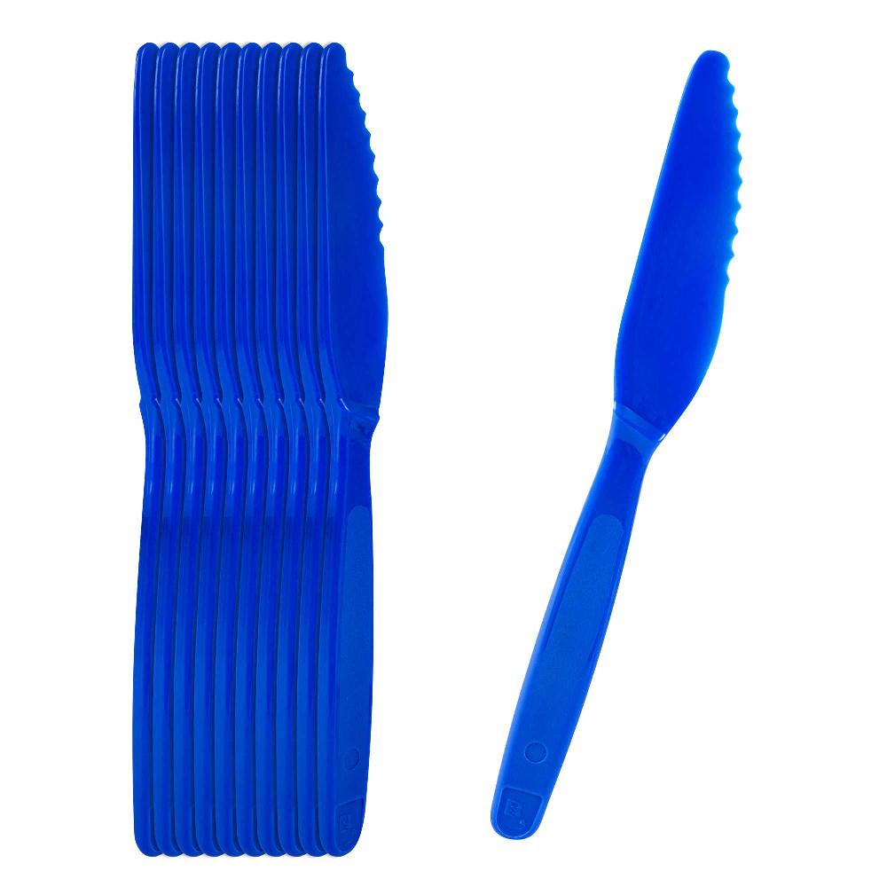 restaurantware RW Kids Blue Plastic Knife - 7" - 10 count box
