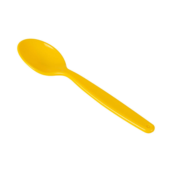 Restaurantware RW Kids Yellow Plastic Spoon - 6 3/4" X 1 1/4" - 10 Count Box