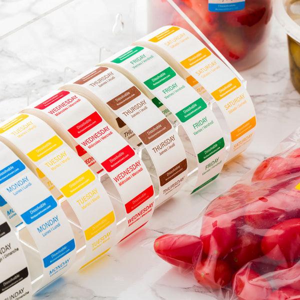 Restaurantware RW Smart Clear Acrylic Label Dispenser - 7 Slots - 14 1/2" X 3 1/2" X 3 1/2" - 1 Count Box