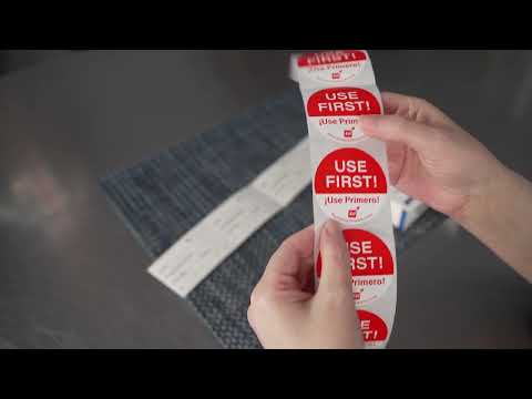 Restaurantware RW Smart Clear Acrylic Label Dispenser - 7 Slots - 14 1/2" X 3 1/2" X 3 1/2" - 1 Count Box