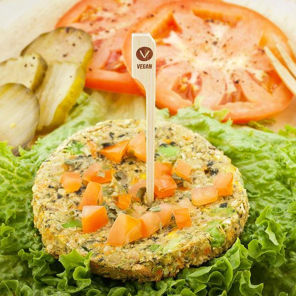 Restaurantware RW Smart Natural Bamboo Paddle Pick / Food Marker - 4" - 1000 Count Box