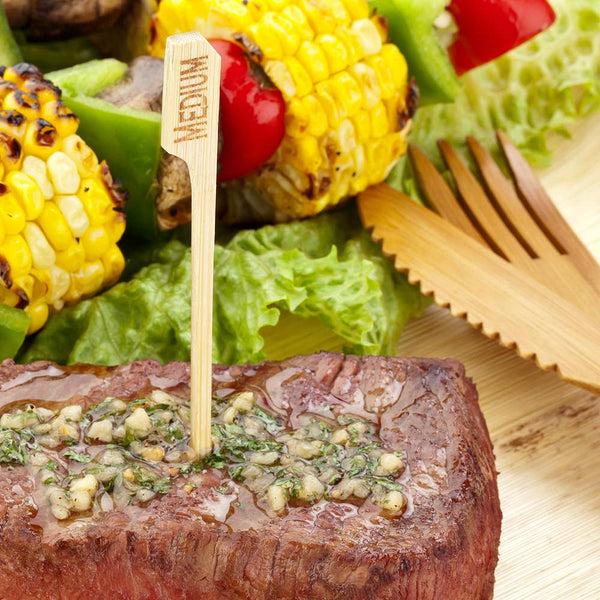 Restaurantware RW Smart Natural Bamboo Paddle Pick / Food Marker - Medium - 4" - 1000 Count Box