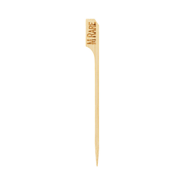 Restaurantware RW Smart Natural Bamboo Paddle Pick / Food Marker - Medium Rare - 4" - 1000 Count Box