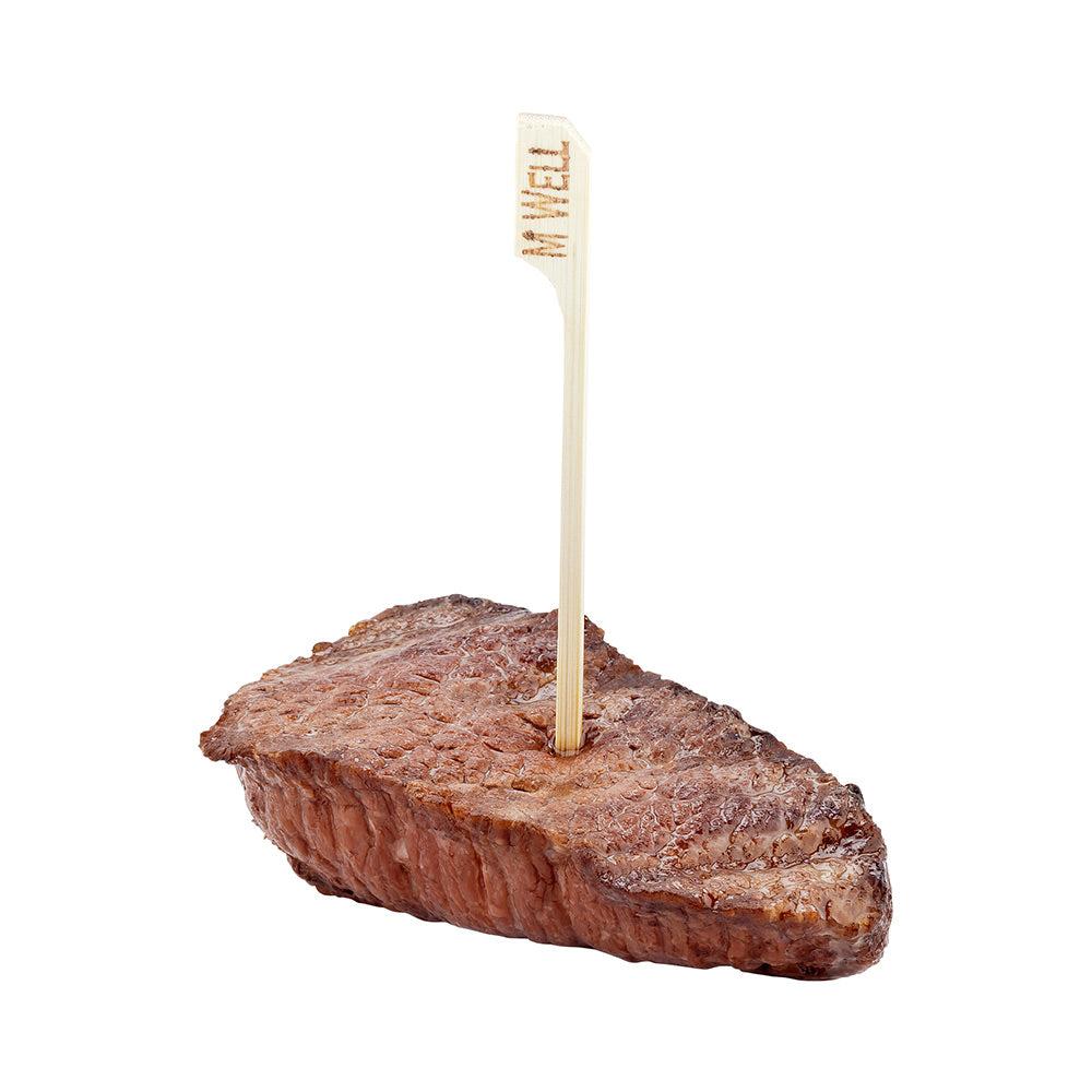 restaurantware RW Smart Natural Bamboo Paddle Pick / Food Marker - Medium Well - 4" - 1000 count box