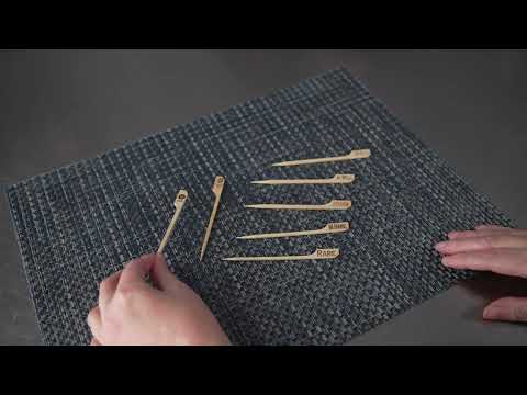 Restaurantware RW Smart Natural Bamboo Paddle Pick / Food Marker - Well - 4" - 1000 Count Box