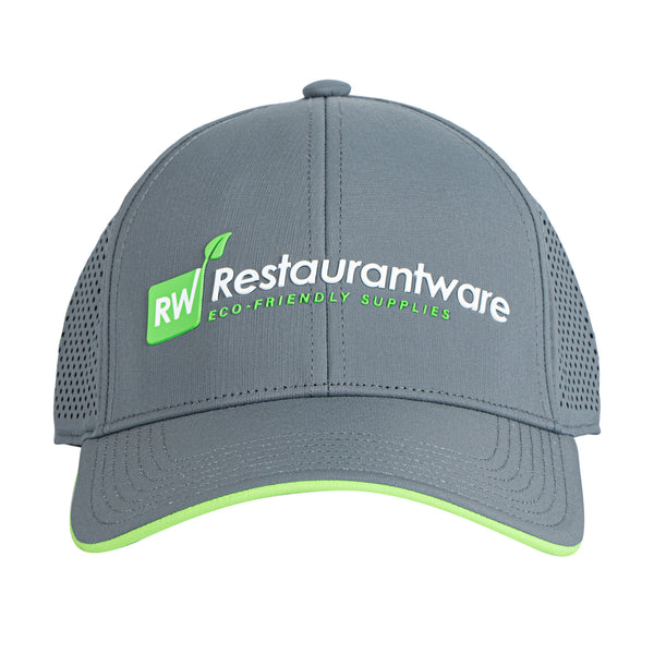 Restaurantware RW Threads Dark Gray Adjustable Trucker Hat - 1 Count Box