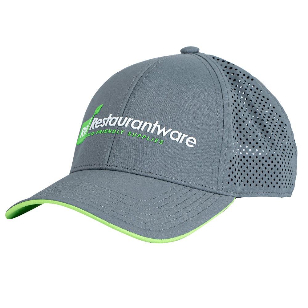 restaurantware RW Threads Dark Gray Adjustable Trucker Hat - 1 count box