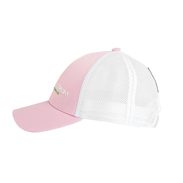 Restaurantware RW Threads Pink And White Trucker Snapback Hat - 1 Count Box