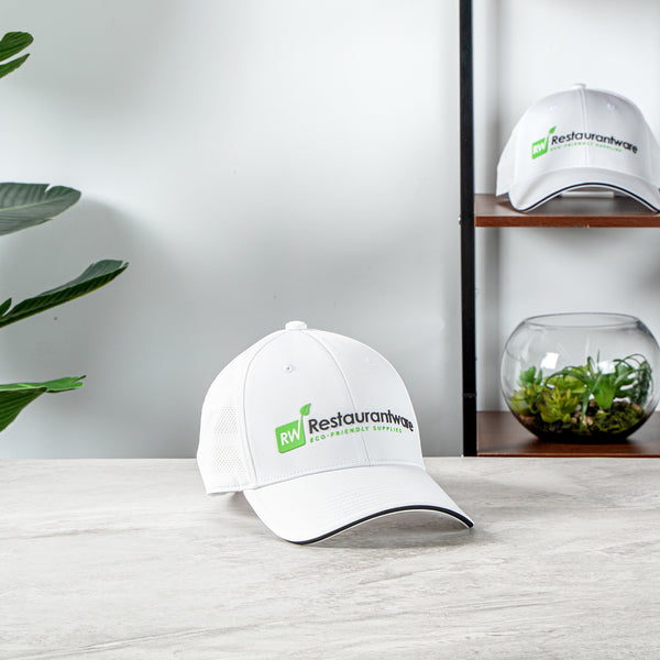 Restaurantware RW Threads White Adjustable Perforated Hat - 1 Count Box