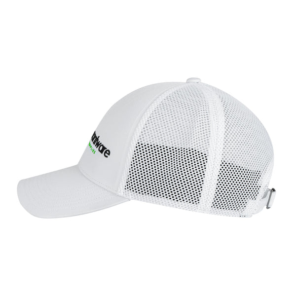 Restaurantware RW Threads White Trucker Snapback Hat - 1 Count Box