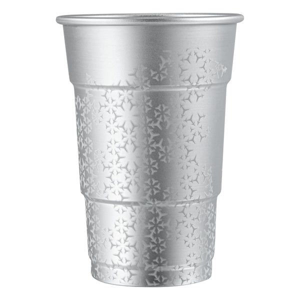 Restaurantware Saving Nature 16 Oz Aluminum Color Changing Drinking Cup - 3 1/2'' X 3 1/2'' X 5'' - 48 Count Box