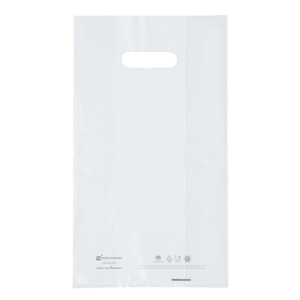 Restaurantware Saving Nature Clear Plastic Take Out Bag - Fits 2-Cup Drink Carrier - 13 3/4" X 7 3/4" X 4 1/4" - 100 Count Box