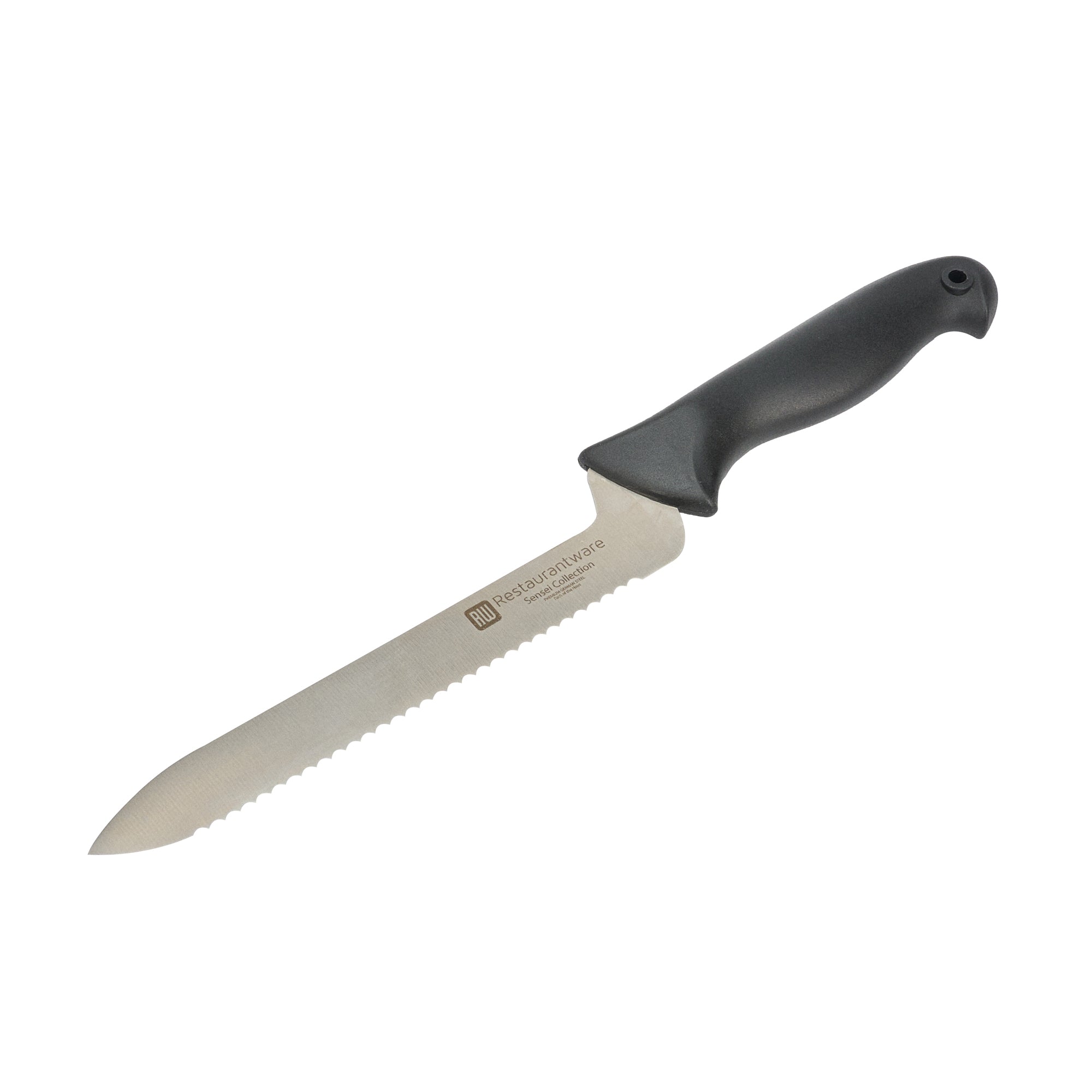 restaurantware Sensei Back of the House German Steel 8" Offset Bread Knife - HACCP Protection - 1 count box