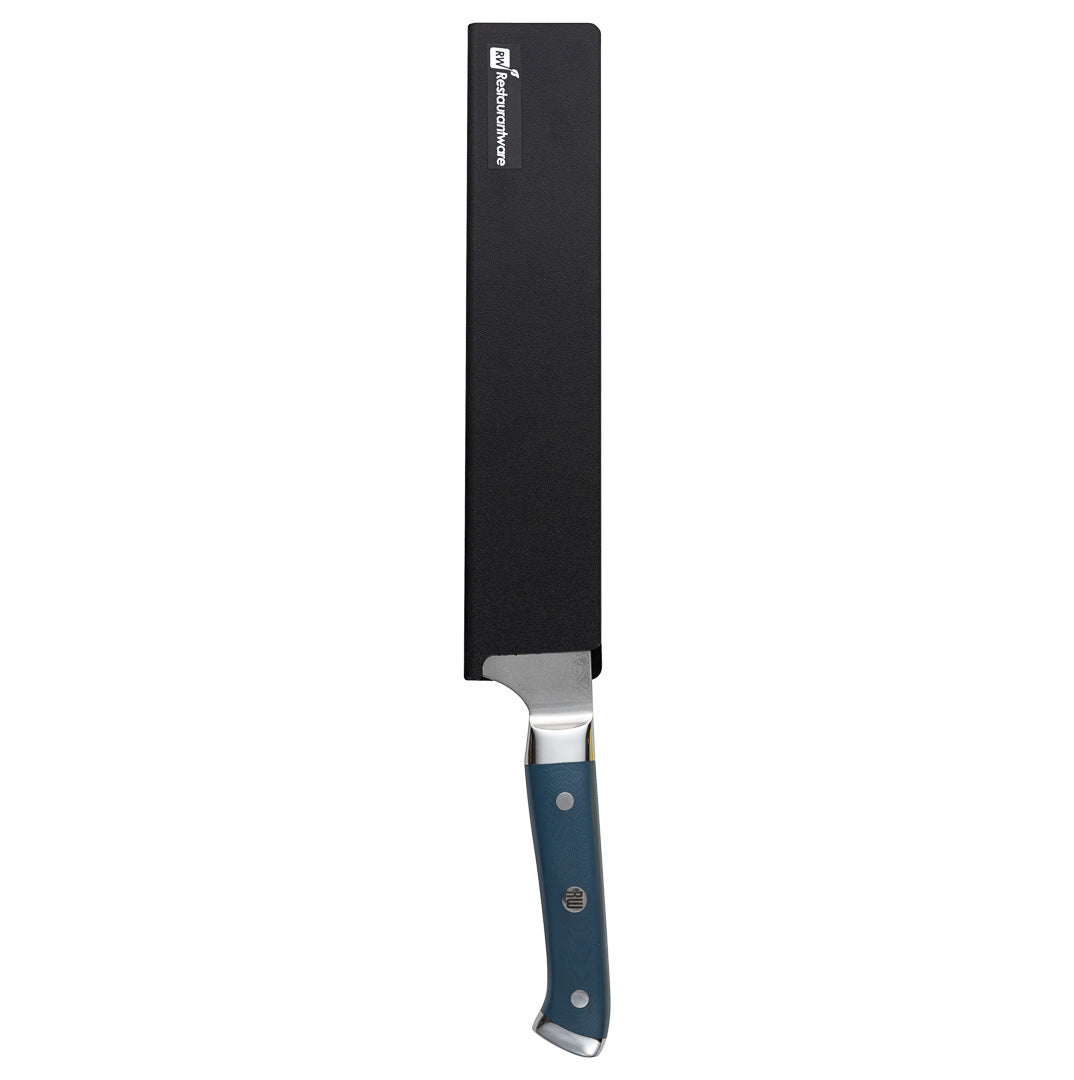 restaurantware Sensei Black Plastic Knife Blade Cover / Guard - 10 1/2" x 2" - 1 count box