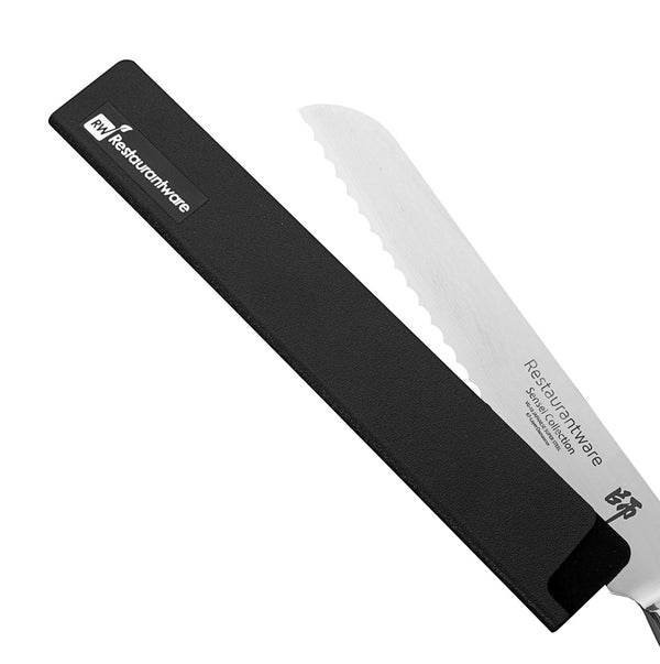 Restaurantware Sensei Black Plastic Knife Blade Cover / Guard - 10" X 1 1/2" - 1 Count Box