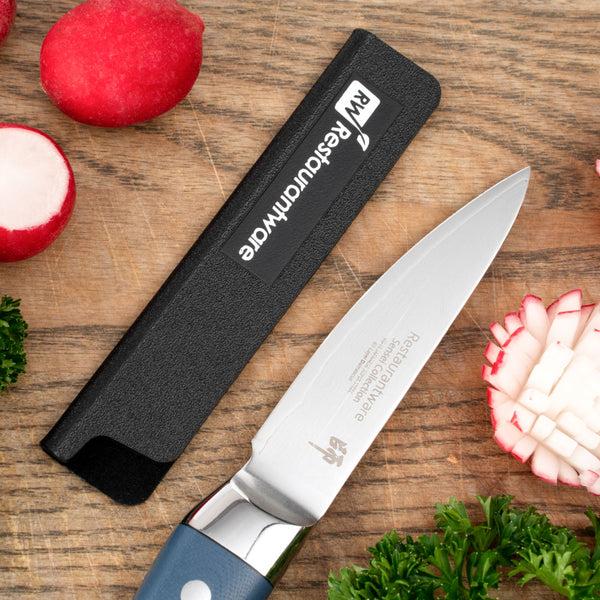 Restaurantware Sensei Black Plastic Knife Blade Cover / Guard - 4 3/4" X 1" - 1 Count Box