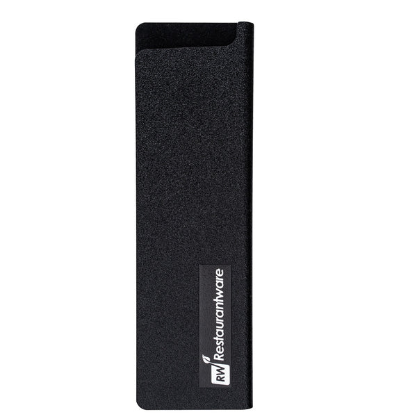 Restaurantware Sensei Black Plastic Knife Blade Cover / Guard - 6 1/2" X 2" - 1 Count Box