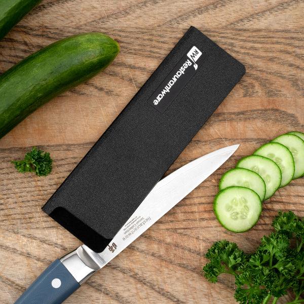 Restaurantware Sensei Black Plastic Knife Blade Cover / Guard - 6 1/2" X 2" - 1 Count Box
