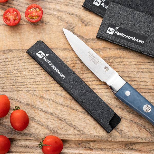 Restaurantware Sensei Black Plastic Knife Blade Cover / Guard - 6" X 1" - 1 Count Box