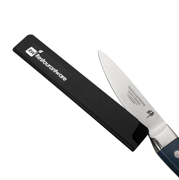 Restaurantware Sensei Black Plastic Knife Blade Cover / Guard - 6" X 1" - 1 Count Box