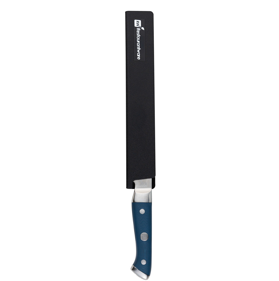restaurantware Sensei Black Plastic Knife Blade Cover / Guard - 8 1/2" x 1 1/2" - 1 count box