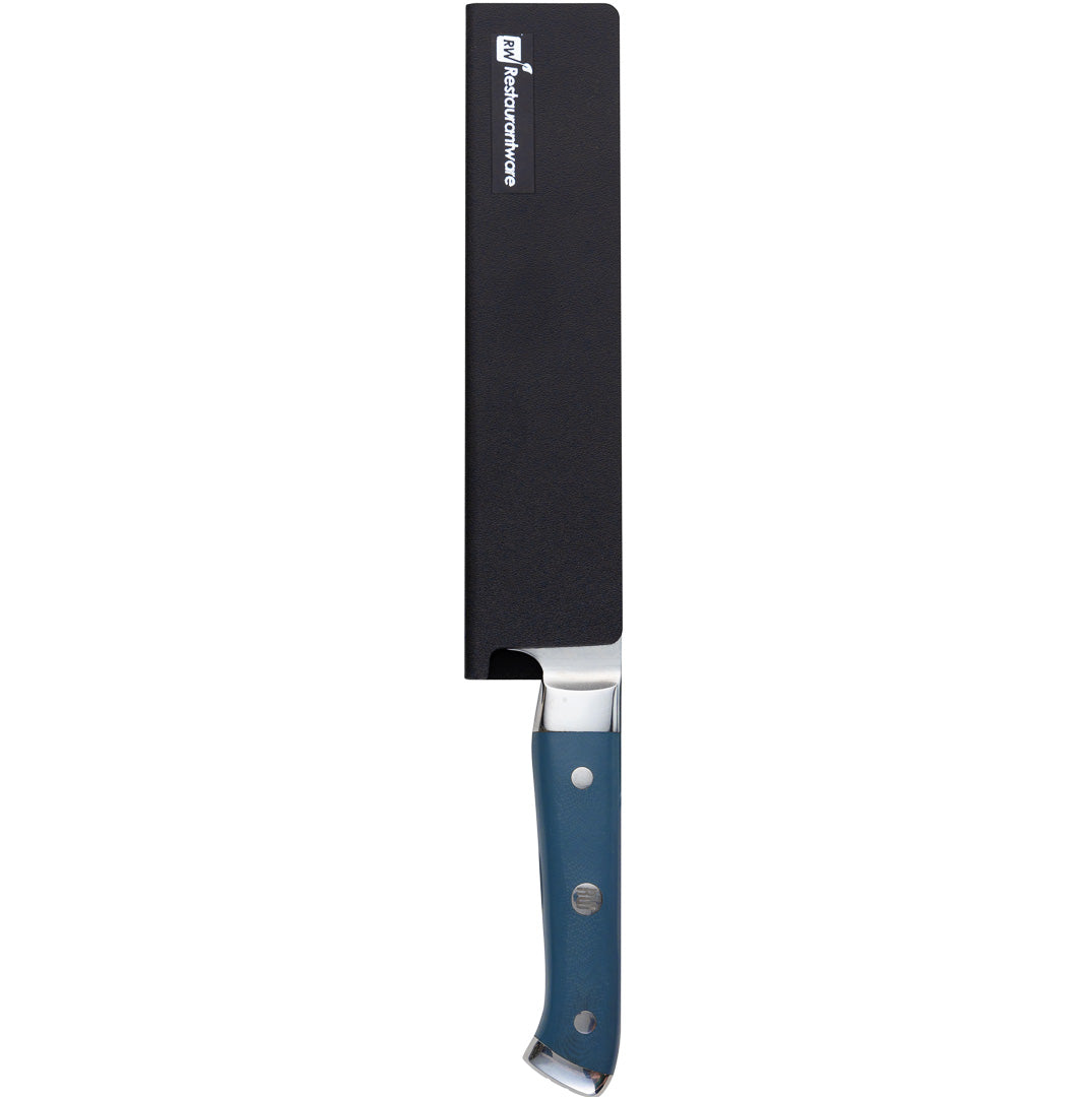 restaurantware Sensei Black Plastic Knife Blade Cover / Guard - 8 1/2" x 2" - 1 count box