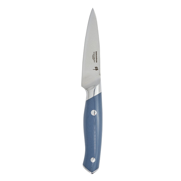 Restaurantware Sensei Blue Damascus Steel 3" Paring Knife - 1 Count Box