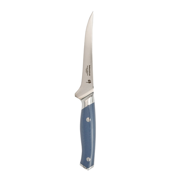 Restaurantware Sensei Blue Damascus Steel 6" Boning Knife - 1 Count Box