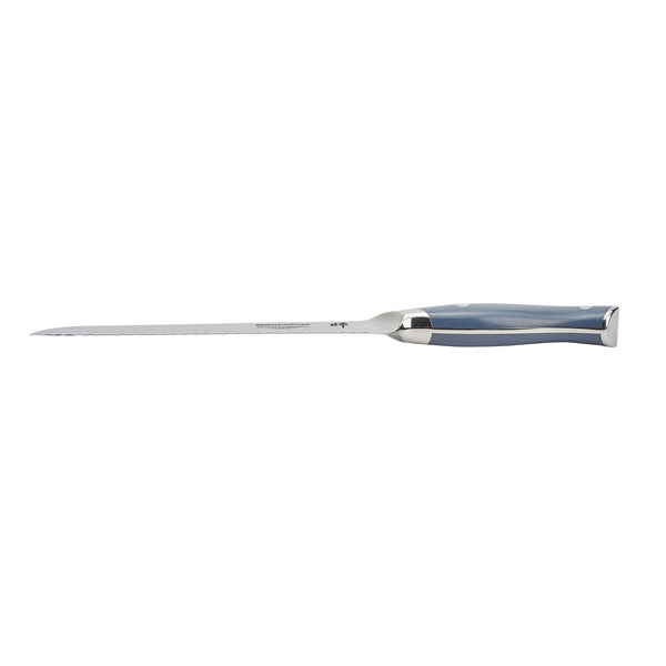 Restaurantware Sensei Blue Damascus Steel 8" Bread Knife - 1 Count Box