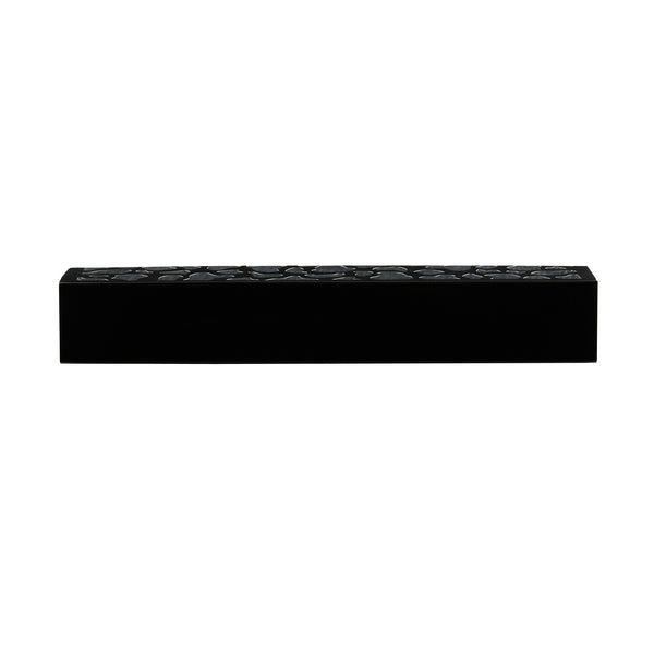 Restaurantware Sentiero Rectangle Black Paper Macaron Box - Holds 5 Macarons - 10" X 2 1/4" X 1 1/2" - 100 Count Box