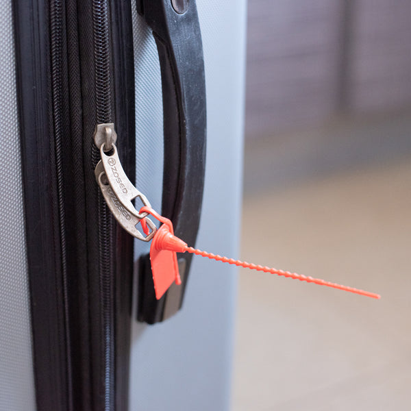 Restaurantware Serve Secure Red Security Zip Tie - Tamper-Evident - 7 3/4" - 100 Count Box